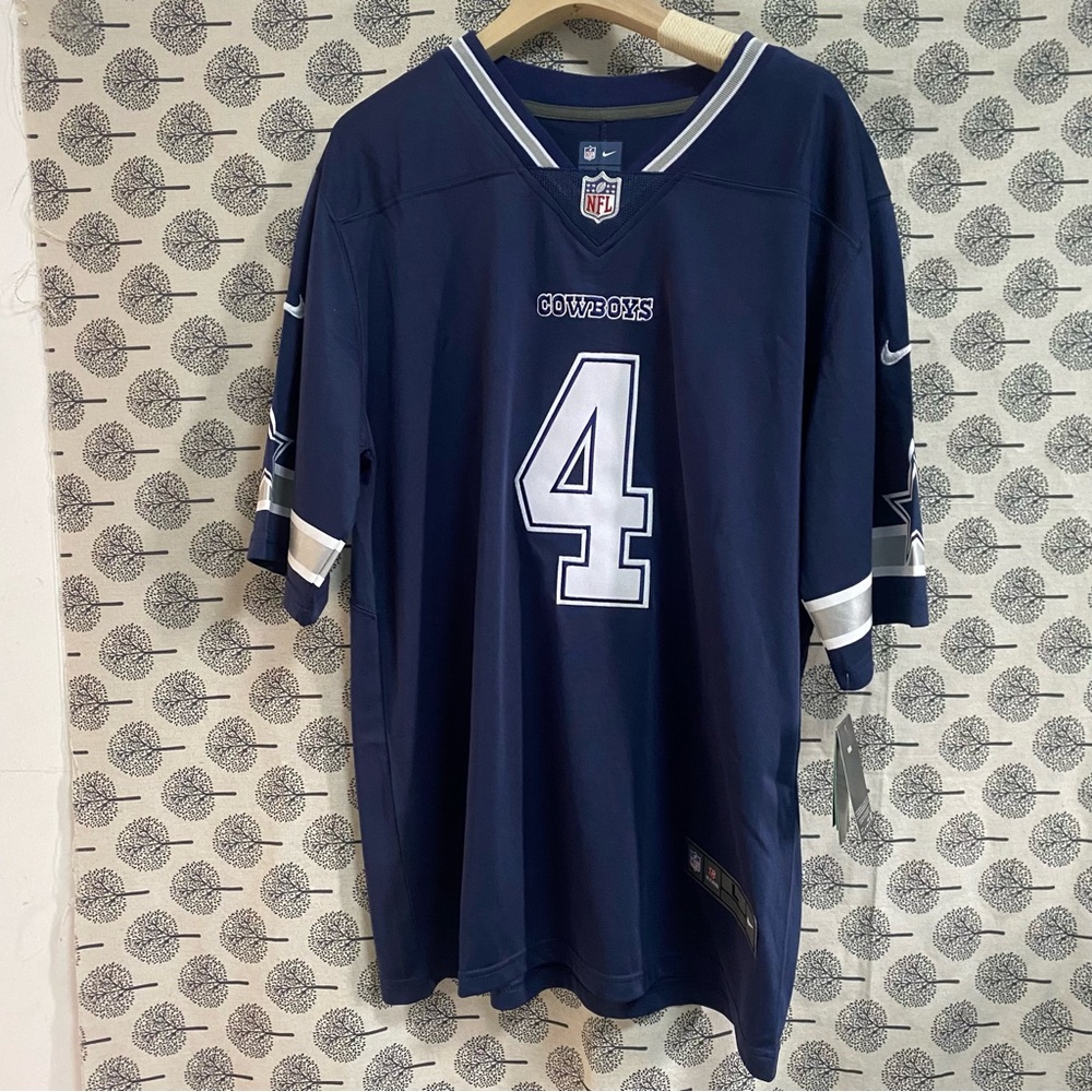 Dallas Cowboys Dak Prescott Nike Navy Vapor Limited #4 Jersey NFL